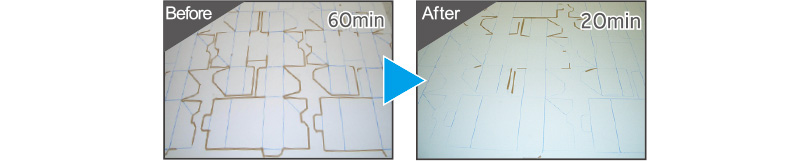 make ready balance adjust sheet daiso mat daiso die board diecut DAISOマット