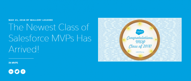 The Newest Class of Salesforce MVPs Has Arrived    Salesforce Blog
