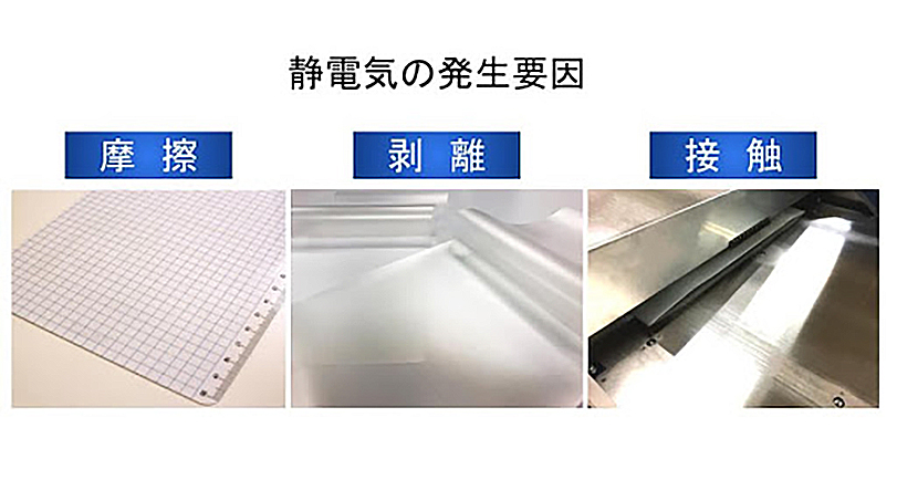 静電気のメカニズム 打ち抜き
