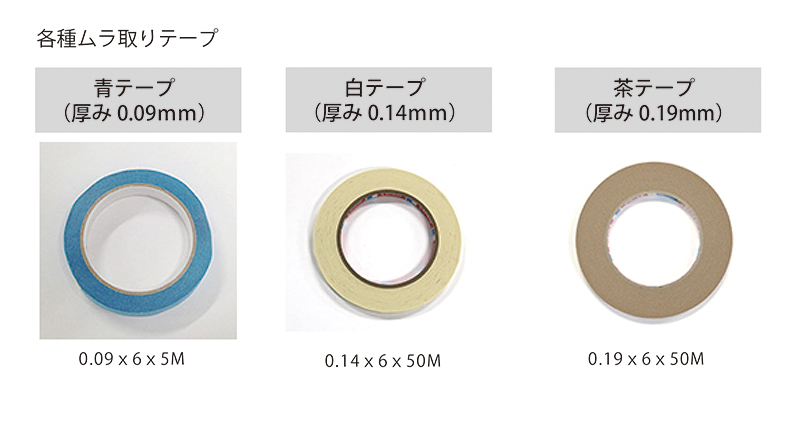 段ボール ムラ取りテープ